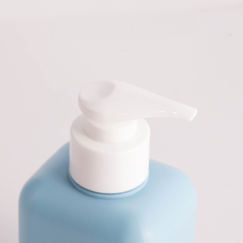 Empty 200ml blue square  PET plastic shampoo hand wash lotion pump bottles