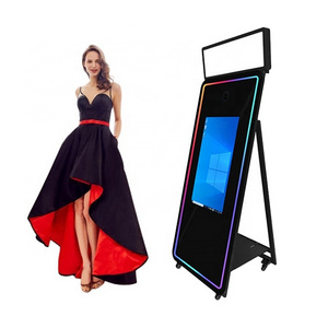 Romans 70inch  Wholesale Selfie 40 70  Inch DSLR Mirror Photo Booth Machine Touch Screen Magic Mirror  Photo Booth for events