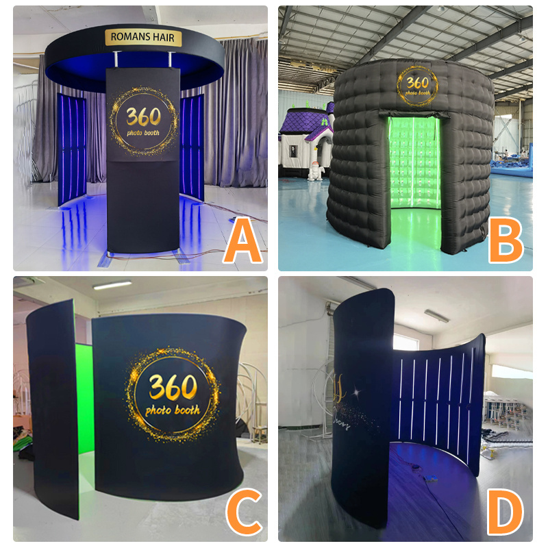 Automatic 360 Photo Booth With Led  Lights Enclosure Dropshipping Magic Vending Machine 360 Photo Booth  Kiosk For Events