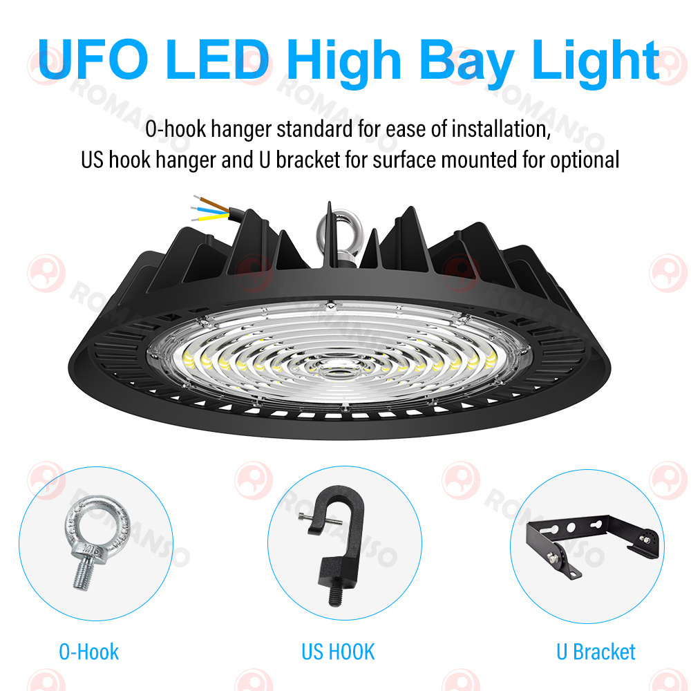 LED High Bay Lighting Industrial Working Spaces 100W 150W 200W High Bay Led Light LED Garage Light