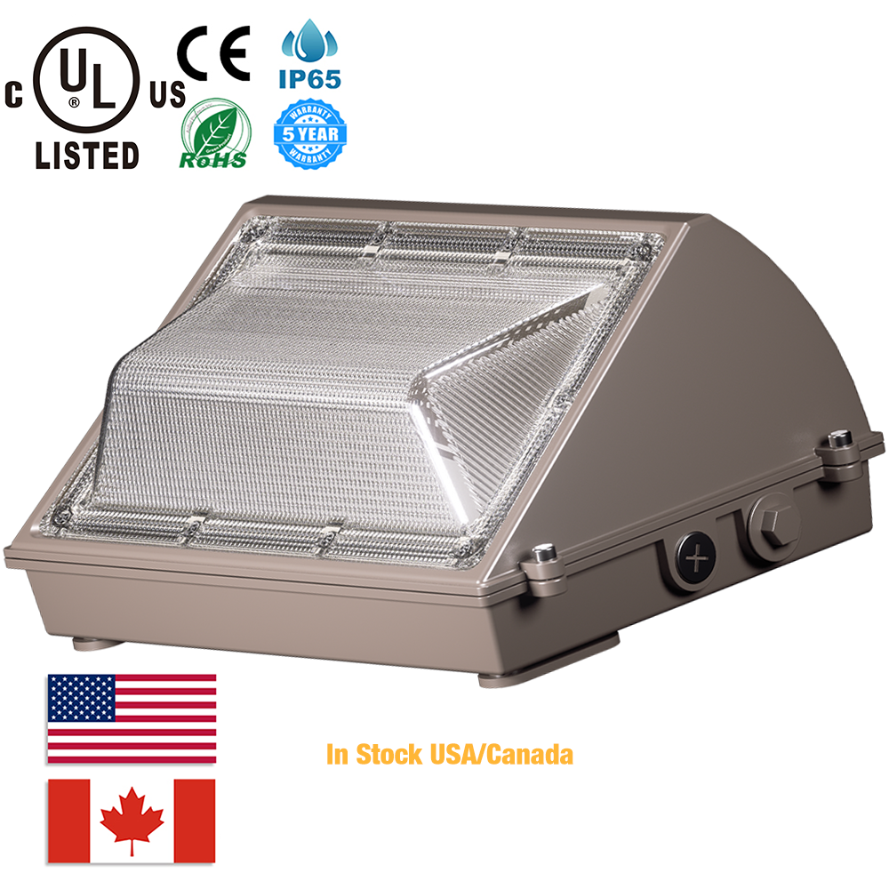 5 Years Warranty IP65 Outdoor Waterproof LED Outdoor LED Wall Pack Lamps 80W