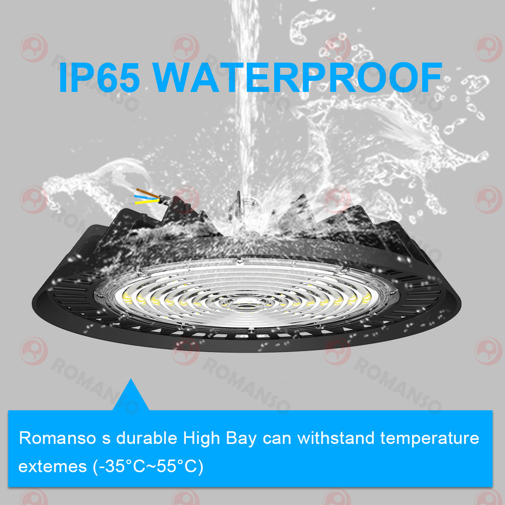 LED High Bay Light IP65 Waterproof Sensor Control 100W 150W 200W High Bay Led Light Garage Light