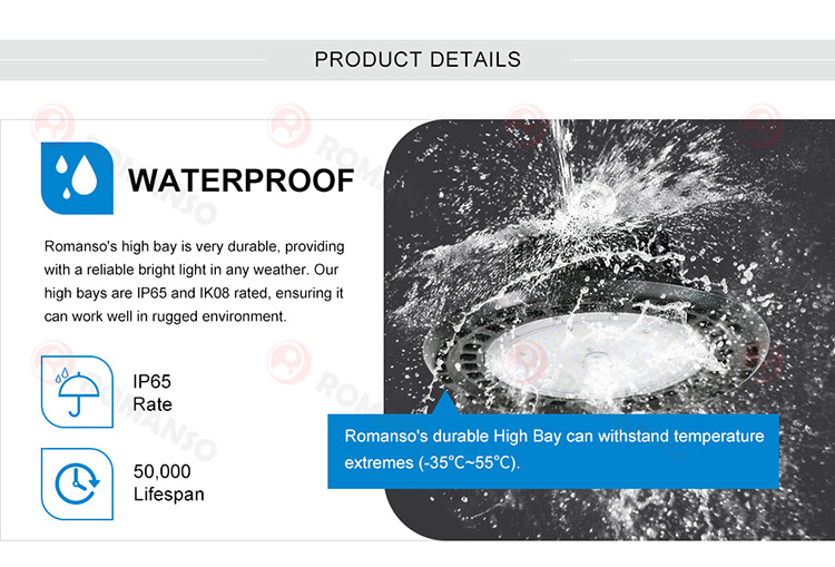 5 Years Warranty 100w 150w 200w 240w UL ETL IP65 Power CCT Adjustable Warehouse Led UFO High Bay Lights