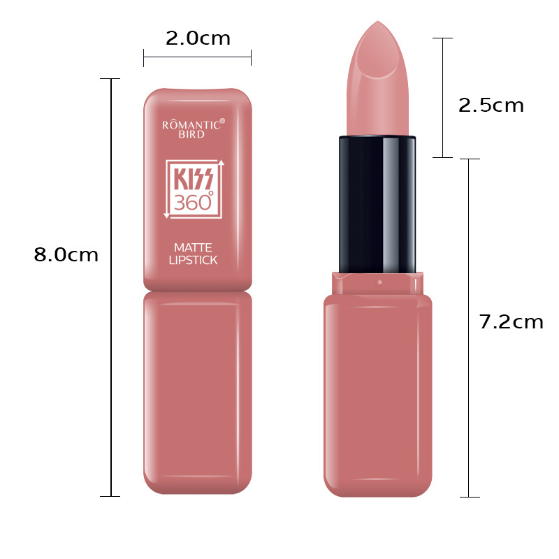 Romantic Bird Women Long Lasting Lipstick Make Your Own Logo Matte Chinese Cosmetics Manufacturer