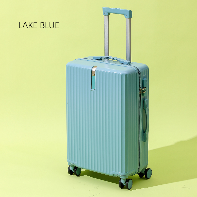 Good Quality Factory Directly Gray Pp Set  Cabin Trolley Case Luggage Bags & Cases Colorful ABS Suitcase