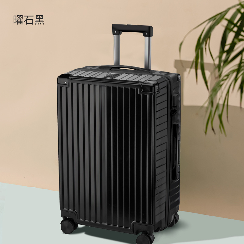 New Chinese Style Unisex Trunk Pp 3pcs Set Carry On Closet Suitcase Aluminum Frame Luggage