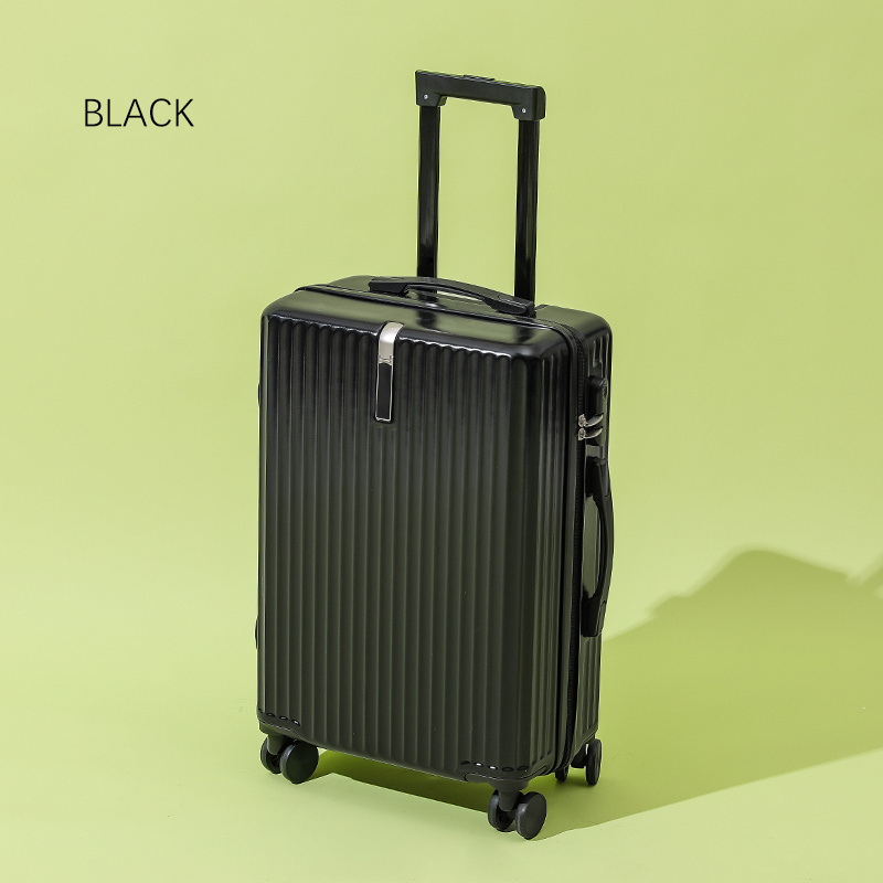 OEM Factory Black 2 Sets Electric Luggage Travel Bags Colorful ABS Suitcase