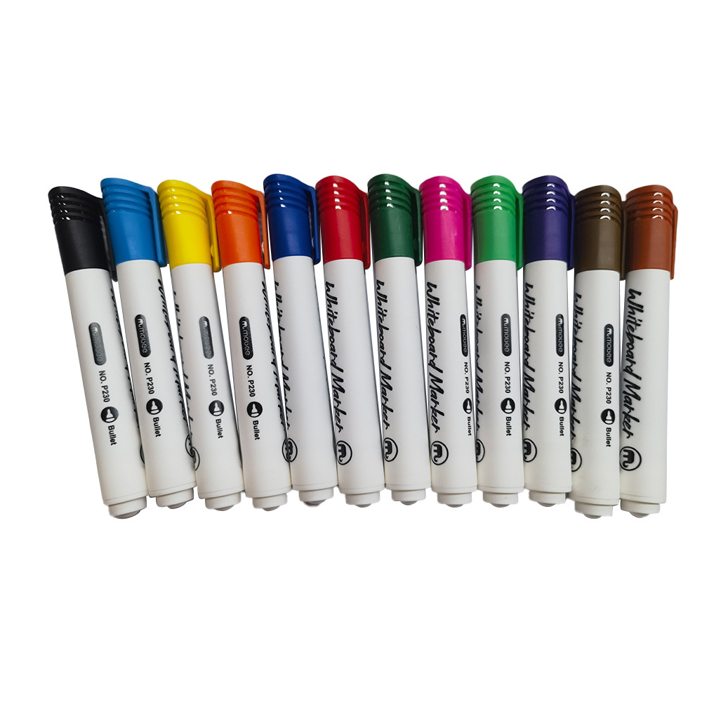 Wholesale non-toxic multicolor bright dry-erase marker eco-friendly refillable whiteboard marker