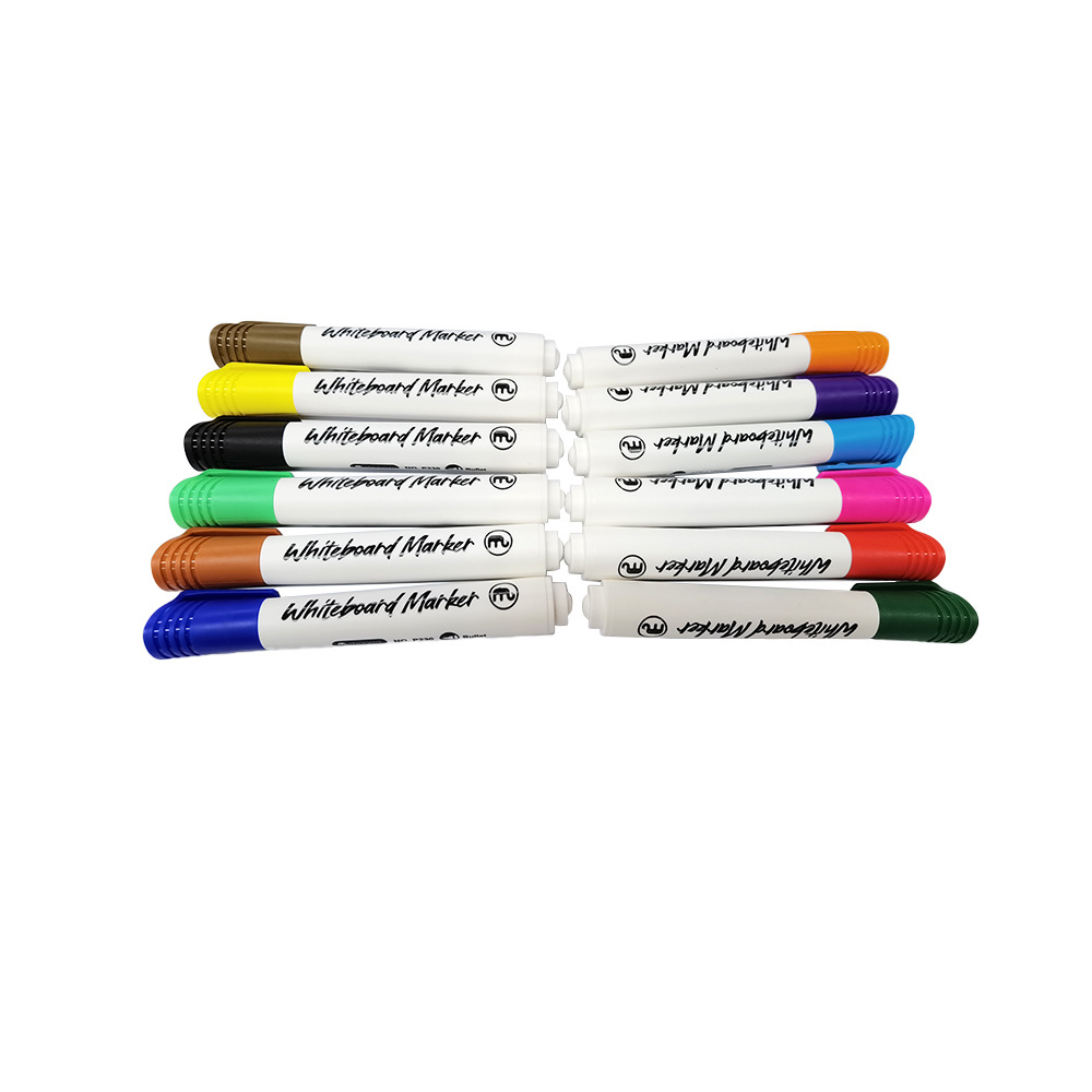 Wholesale non-toxic multicolor bright dry-erase marker eco-friendly refillable whiteboard marker