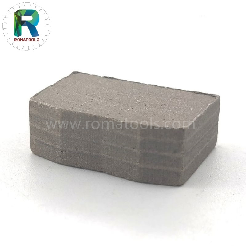 Romatools Multi Segments Diamond Tools 24*8.4/7.6*15mm Diamond Segments Machine Granite Cutting Diamond Segment For 6.5mm