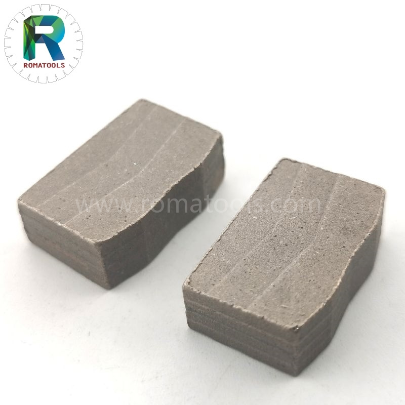 Romatools Multi Segments Diamond Tools 24*8.4/7.6*15mm Diamond Segments Machine Granite Cutting Diamond Segment For 6.5mm