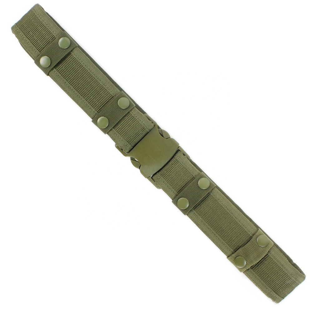 High Quality Heavy Duty Belt Tactical Webbing Belt With 2pcs Magazine flashlight Pouches bags