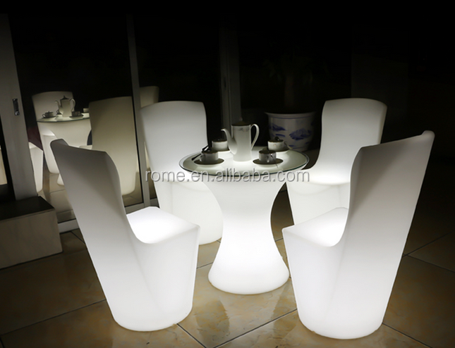 Led furniture restaurant cafe bars nightclubs luminous combination tables and chairs the KTV remote creative tea table