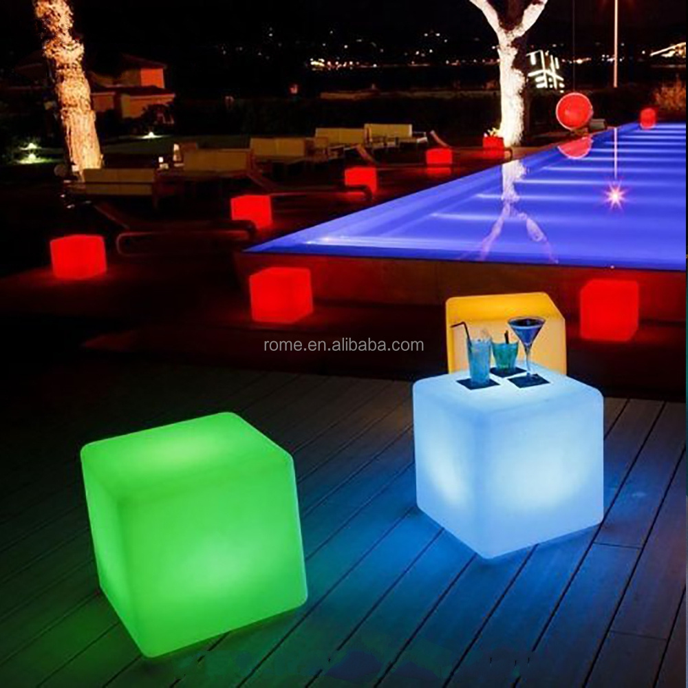 Christmas Decorations Cube Shaped LED Light seat lighting