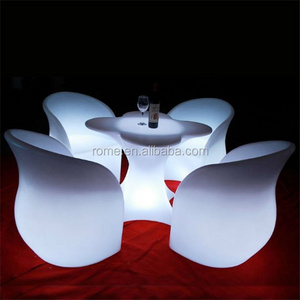 molded plastic outdoor led light sofa light up chair hotel lobby sofa