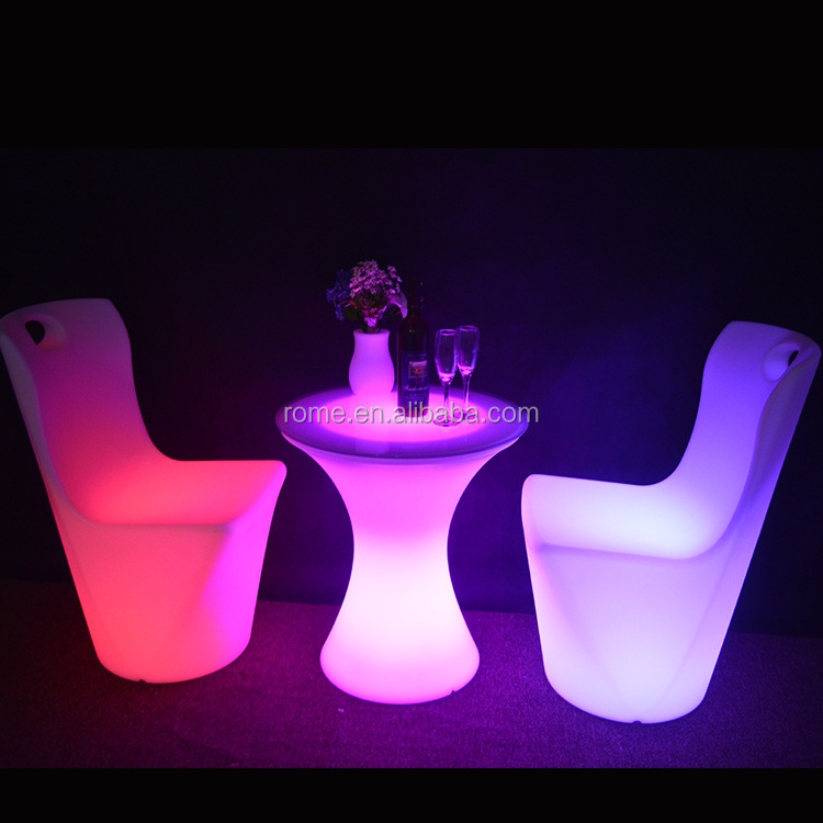 Led furniture restaurant cafe bars nightclubs luminous combination tables and chairs the KTV remote creative tea table