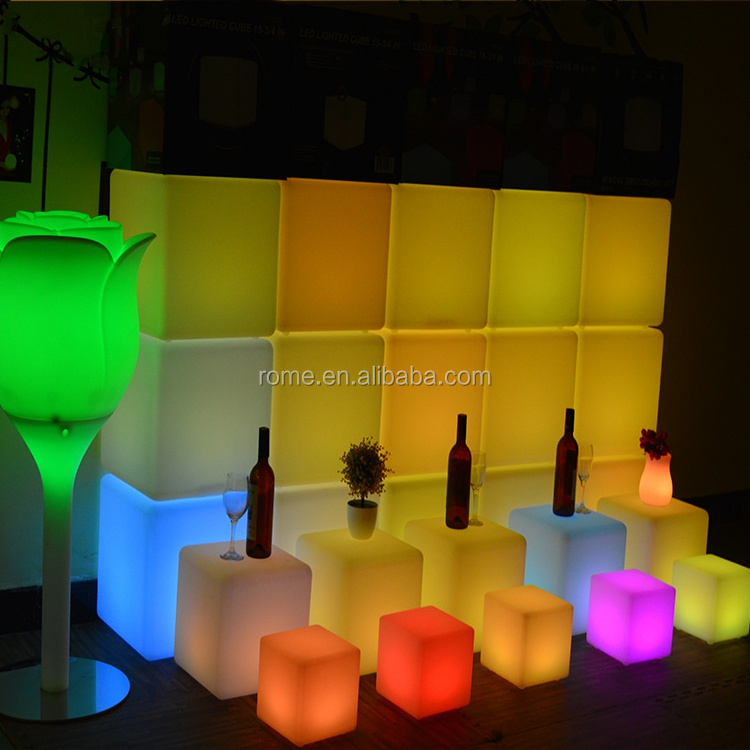 Christmas Decorations Cube Shaped LED Light seat lighting