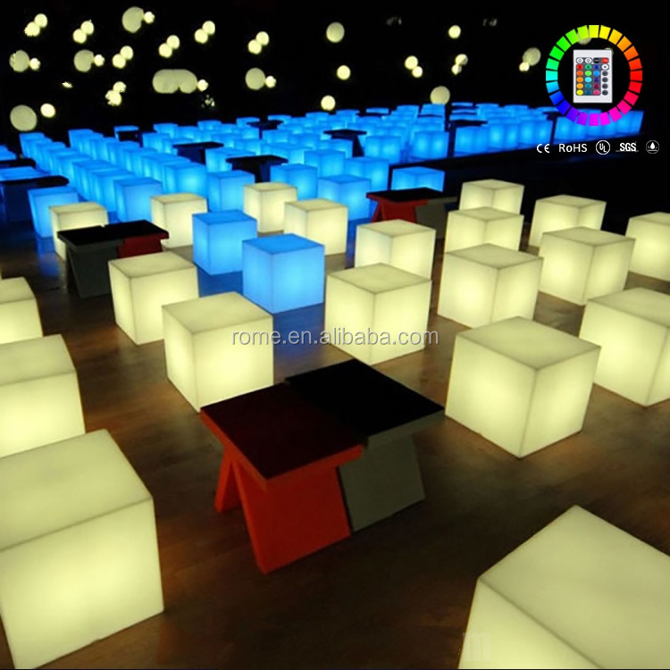 Christmas Decorations Cube Shaped LED Light seat lighting