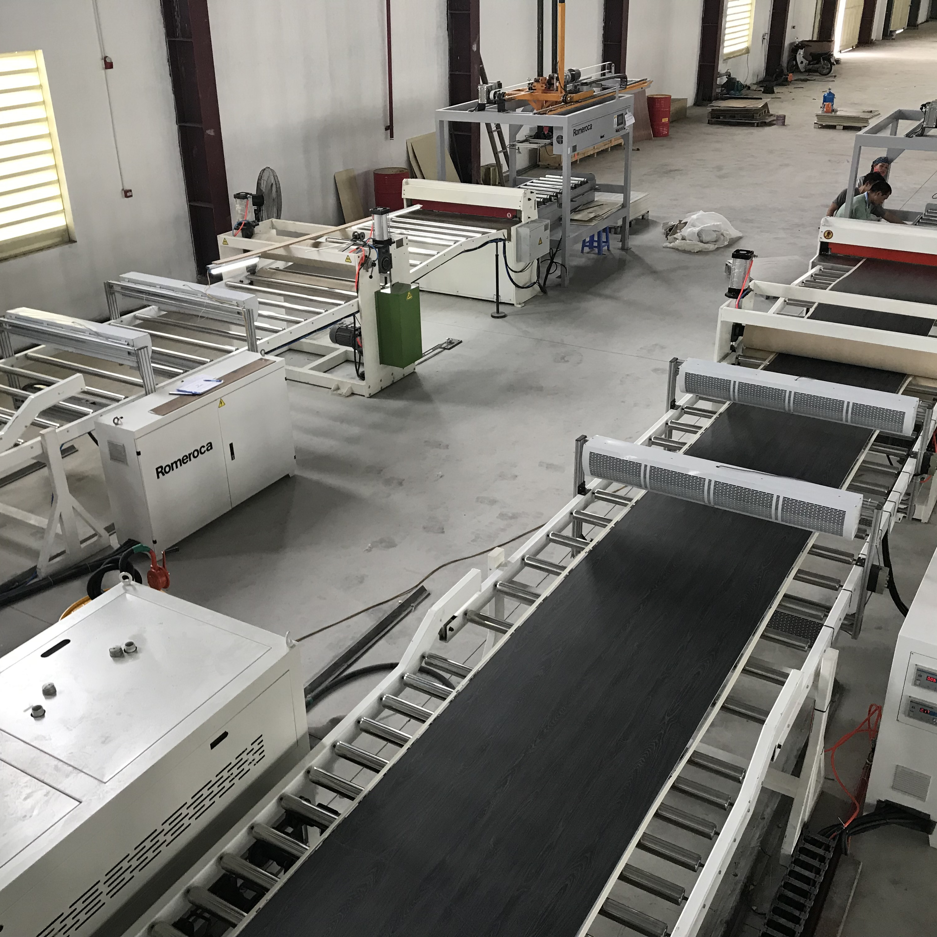 Hot Sale WPC PVC Vinyl Floor Production Line SPC Flooring Tile SPC Lamination Marble Board Making Machine