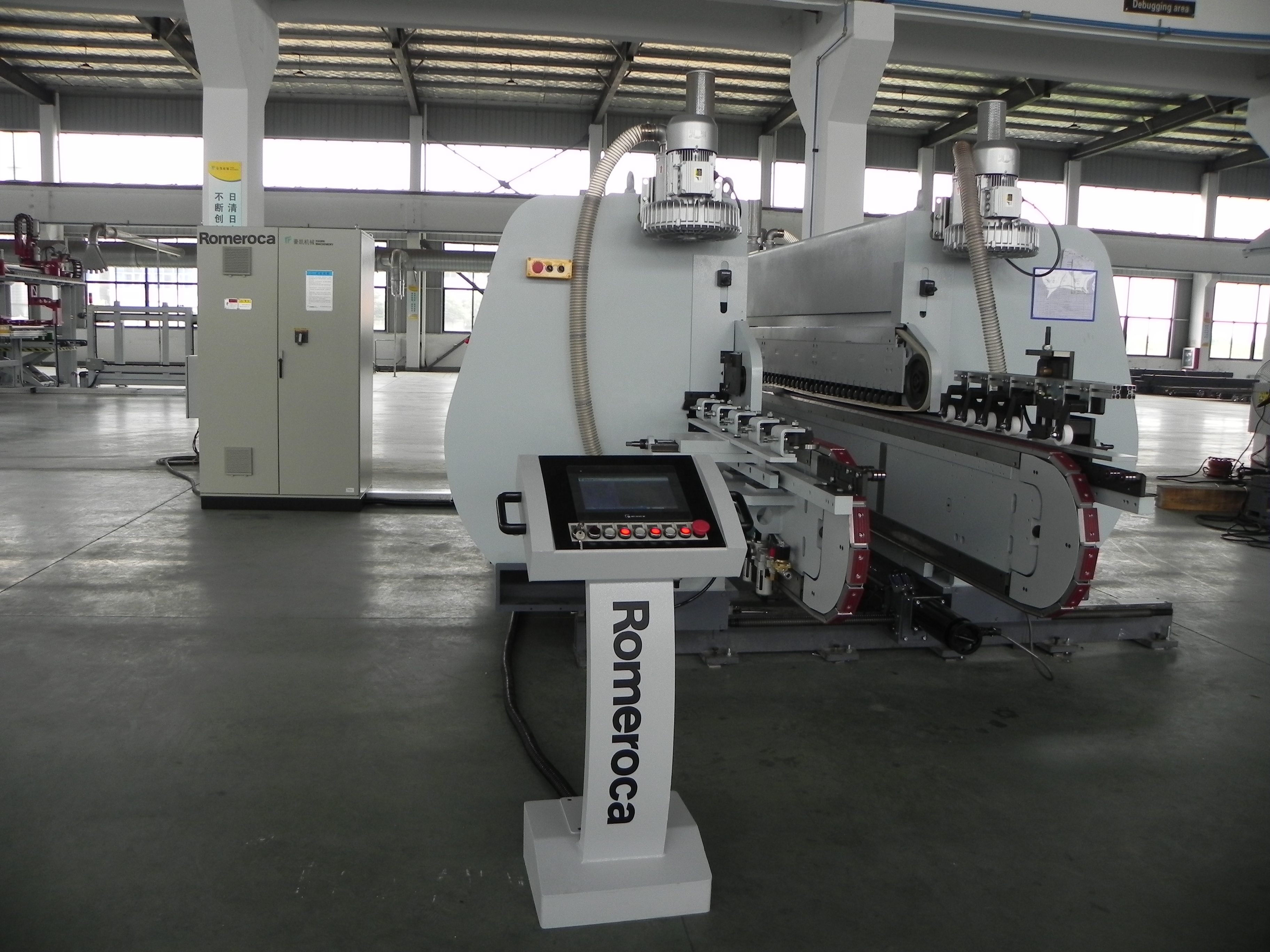 Automatic Engineering Wood Floor Tongue and Groove Machine for Spc Vinyl Plank Laminate Flooring