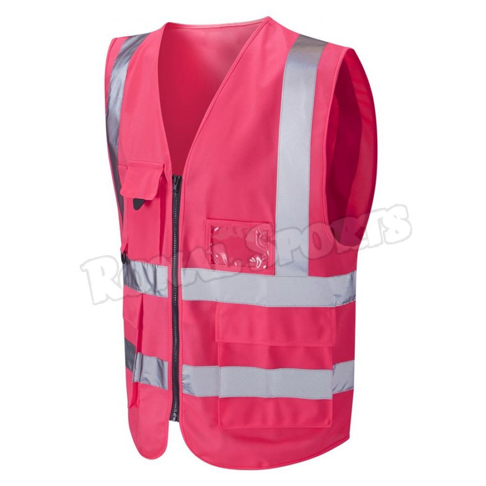 Wholesale High Visibility Safety reflective Vest Fluorescent Yellow Cheap Reflective Vest Running