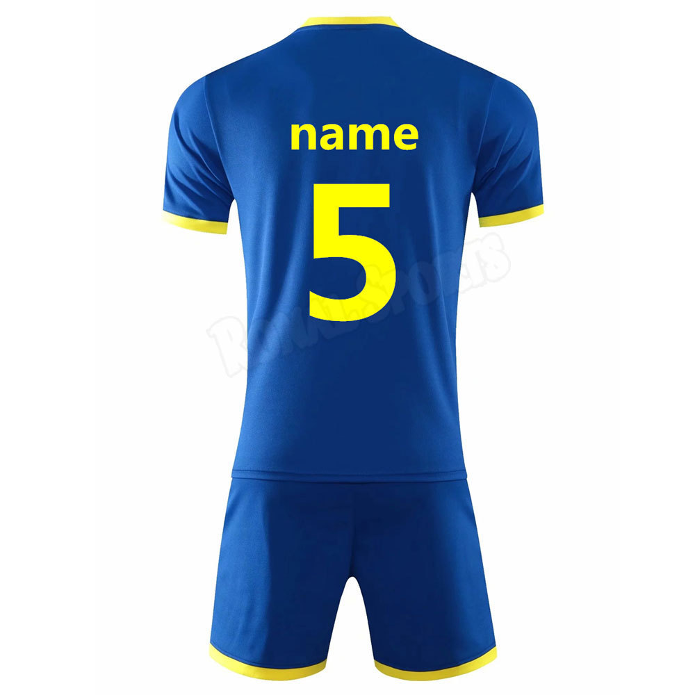 Wholesale High Quality Kids adult high quality New model soccer football jersey And Shorts Uniforms