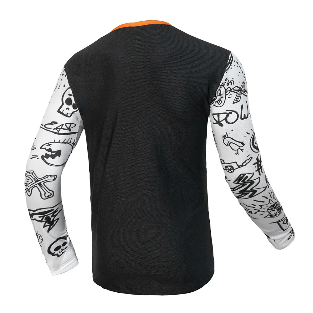 Wholesale high quality 100 polyester custom blank motocross jerseys mountain bike riding motocross jersey for men