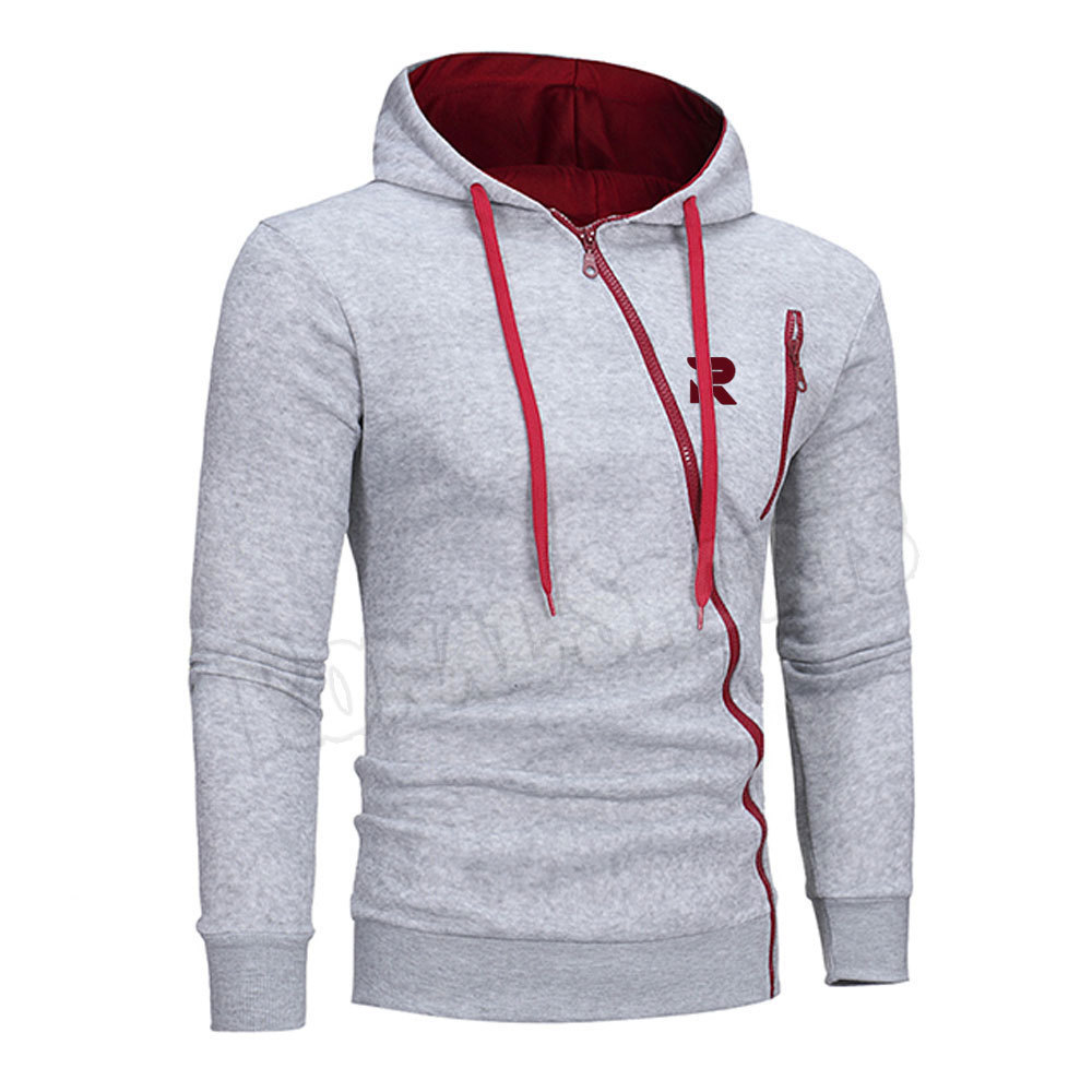 Custom Fashion Casual Stitching Hoodies Cotton / Polyester Hooded Sweater Pullover Sweater Shirt For Men