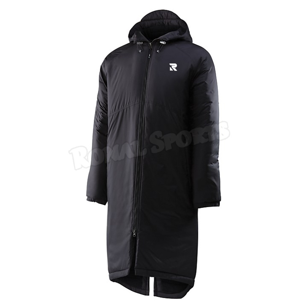 Custom nylon Mens Winter soccer training Jacket Football coat Swim parka Sports parka