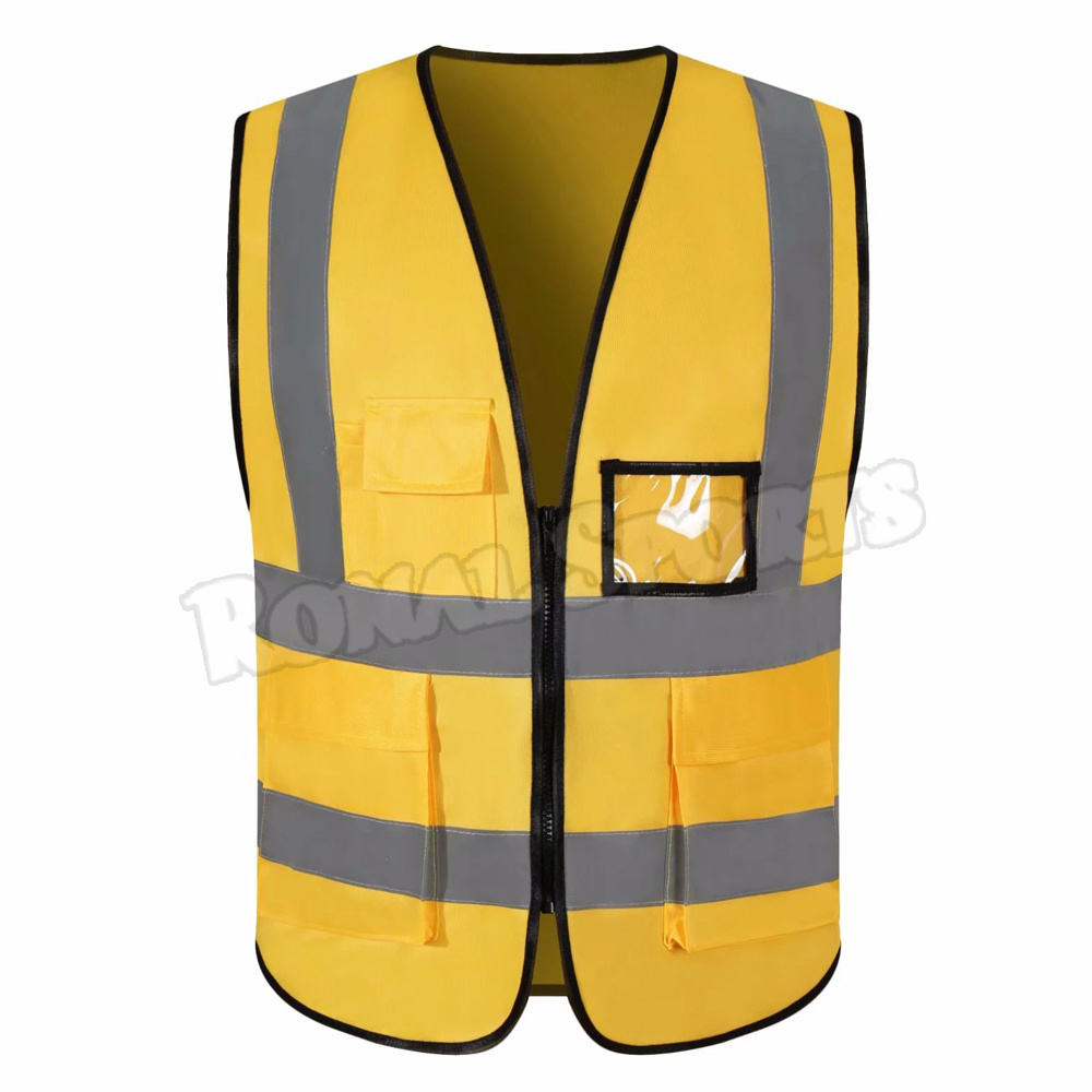 Wholesale High Visibility Safety reflective Vest Fluorescent Yellow Cheap Reflective Vest Running