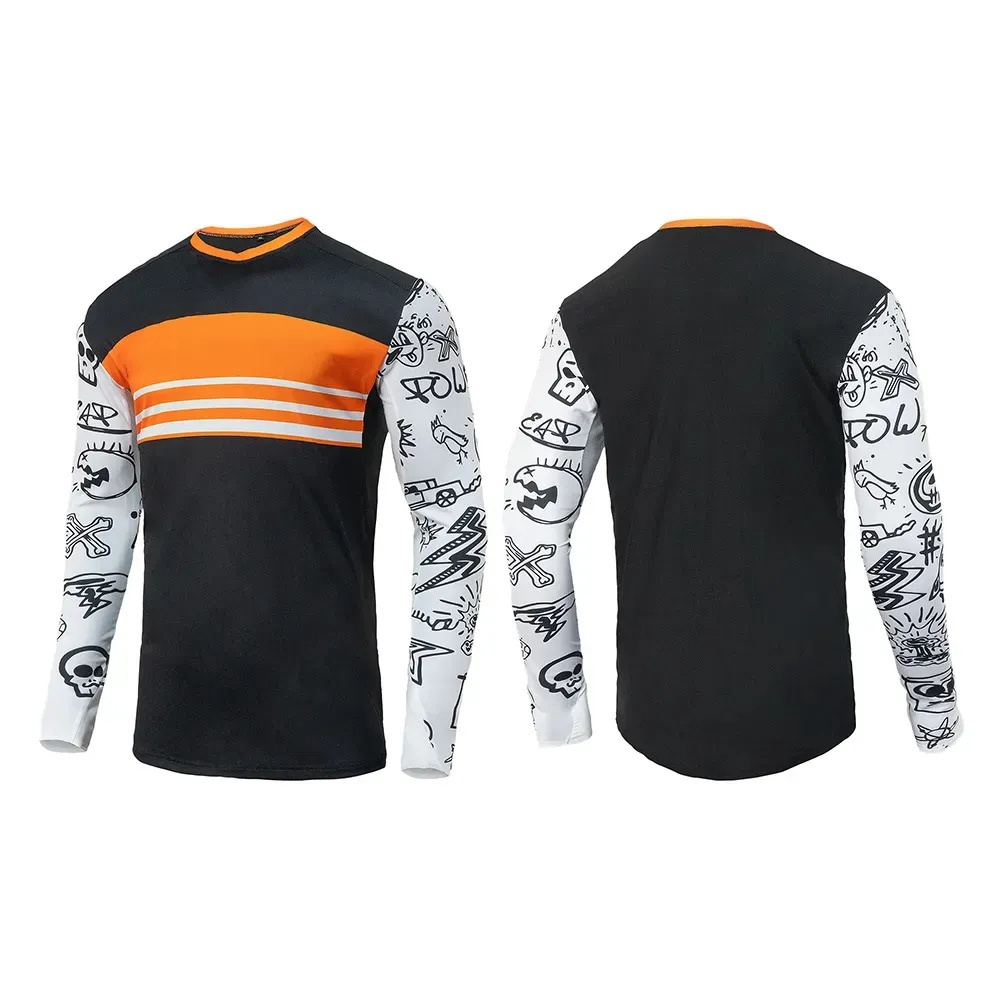 Wholesale high quality 100 polyester custom blank motocross jerseys mountain bike riding motocross jersey for men