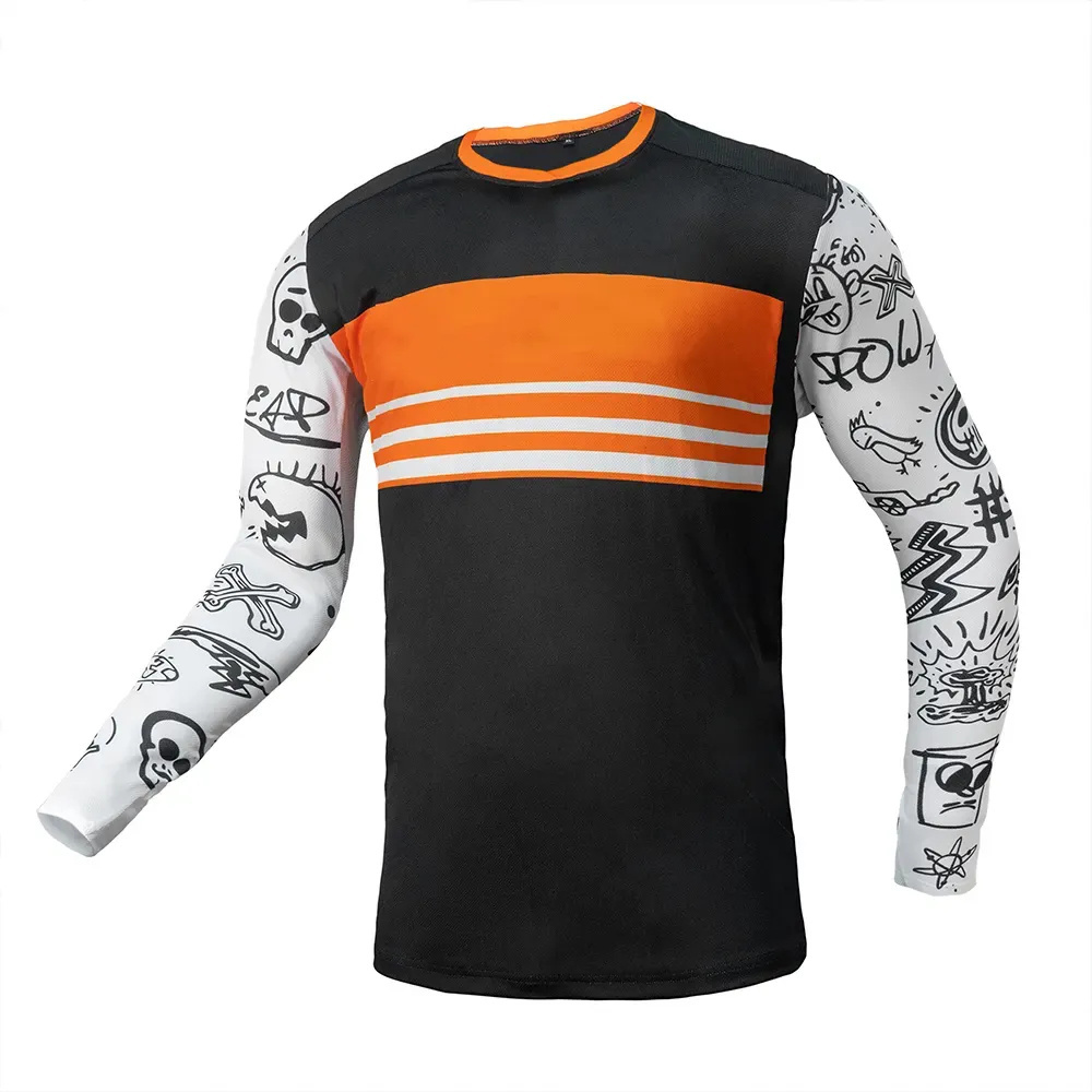 Wholesale high quality 100 polyester custom blank motocross jerseys mountain bike riding motocross jersey for men