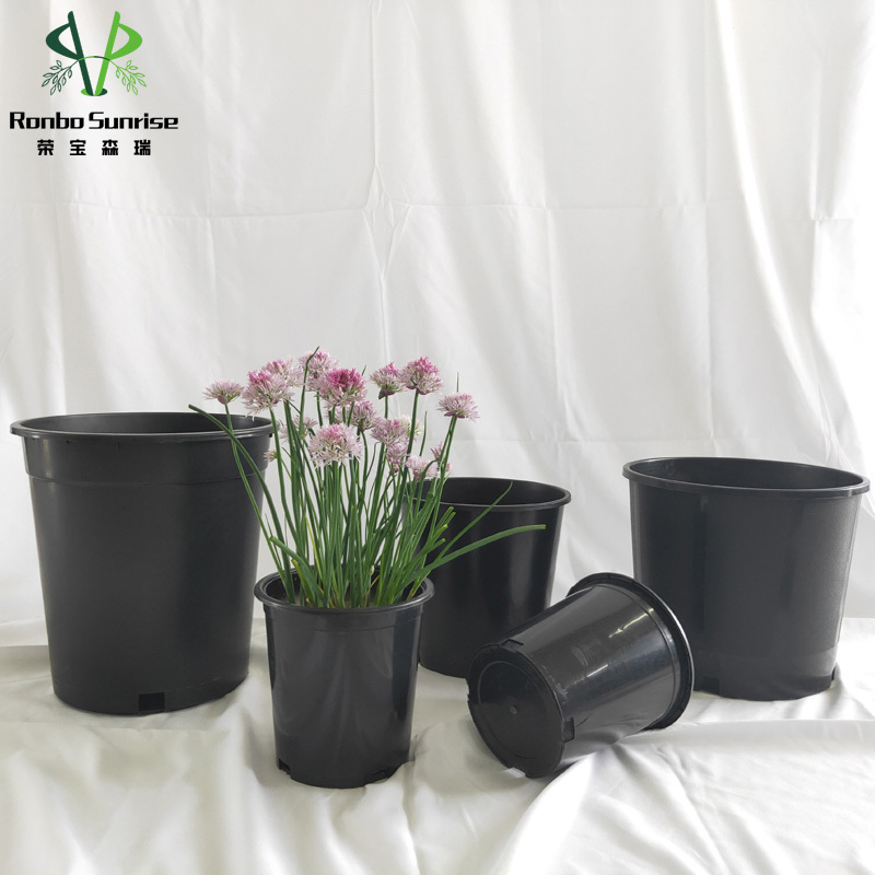 Ronbo Sunrise 1 2 3 5 6 7 10 15 20 25 Gallon Plant Plastic Pot Flower Pot Outdoor Plastic Pots For Nursery Plants