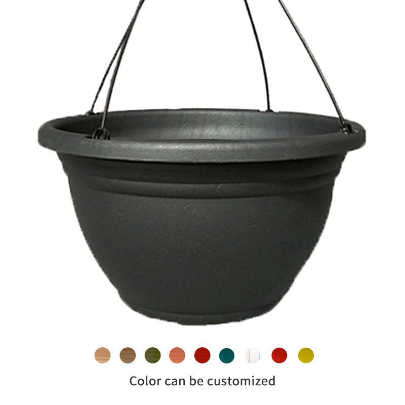 Decorative Handcrafted Copper Painted Hanging Planter Basket for Indoor/Outdoor Use