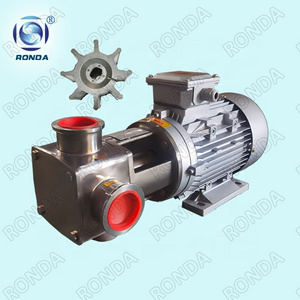 RDX stainless steel sanitary high viscostiy flexible impeller pump for honey, milk, water, chmical, sewage, etc.