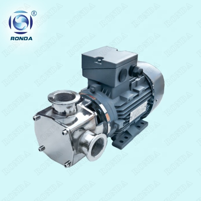 RDX stainless steel sanitary high viscostiy flexible impeller pump for honey, milk, water, chmical, sewage, etc.