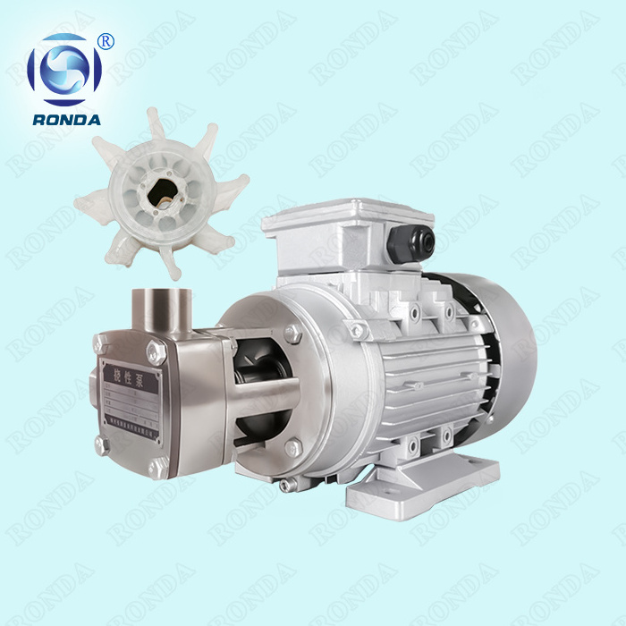 RDX stainless steel sanitary high viscostiy flexible impeller pump for honey, water, chmical, etc.