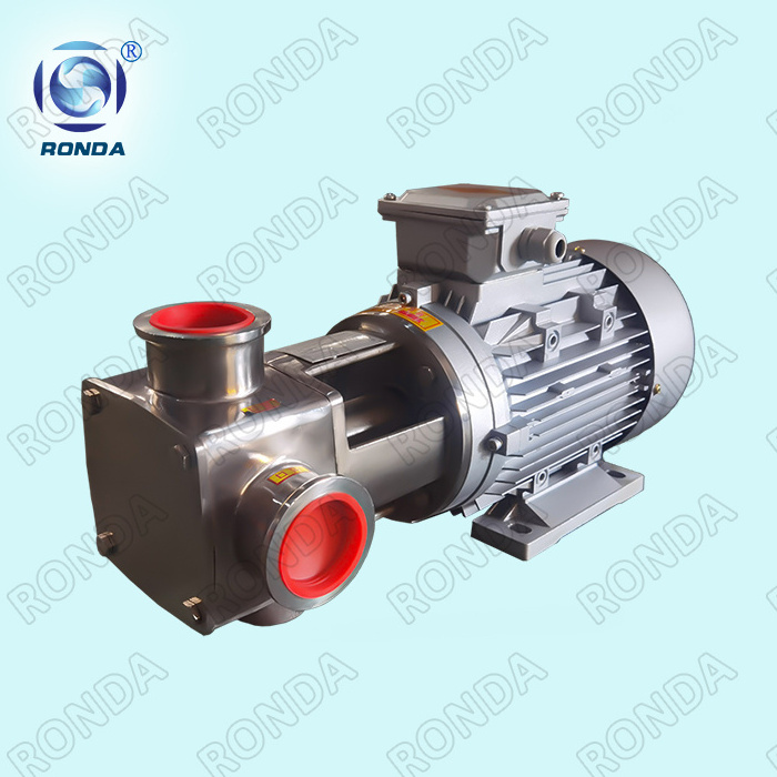 RDX stainless steel sanitary high viscosity flexible impeller pump for milk, yogurt, foods, chemicals, etc.