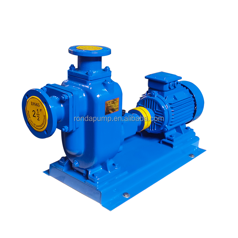 ZW self-priming sewage pump horizontal centrifugal industrial dirty water pump