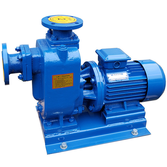 ZW self-priming sewage pump horizontal centrifugal industrial dirty water pump