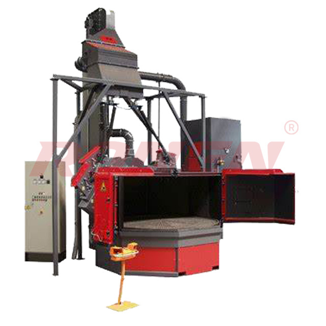 Small Rotary Table Shot Blasting Machine Turntable Alloy Wheel Blaster Manufacturer In China