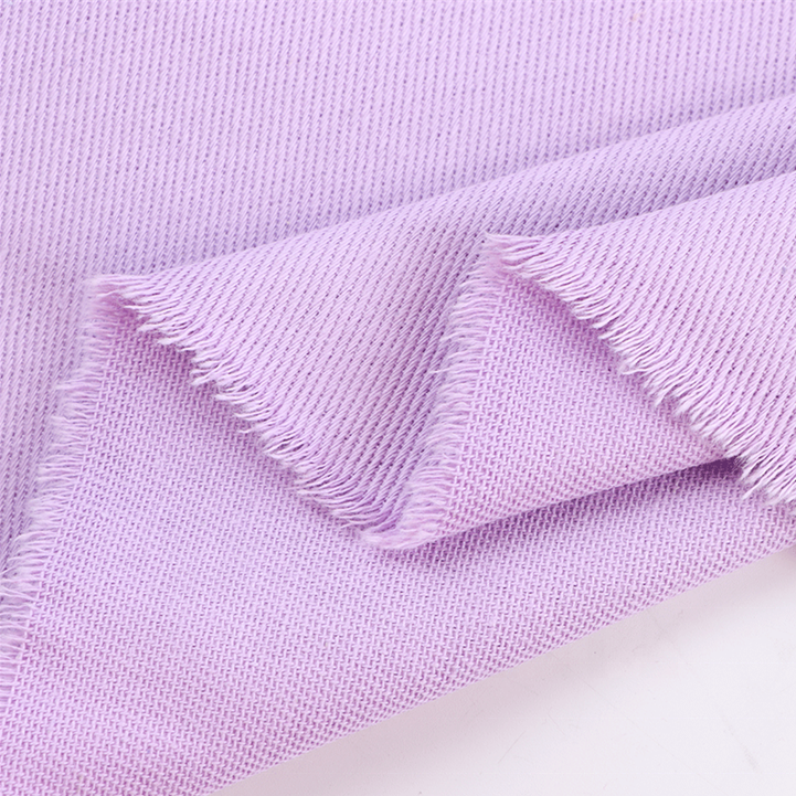 270gsm 10s*10s COMBED  custom organic cotton spandex woven twill dyed stretch cotton fabric