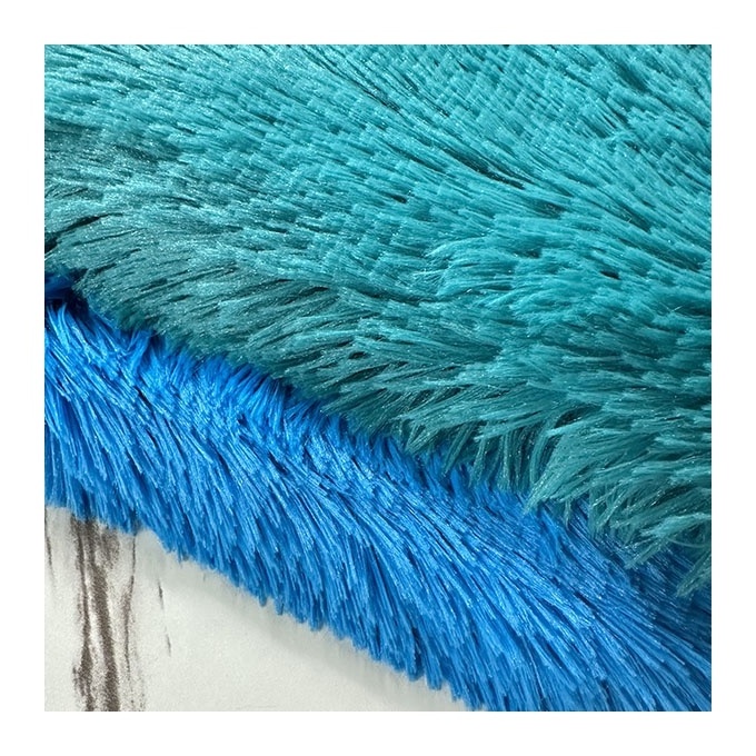 long pile faux polyester PV long hair polyester fleece velvet plush toy plush long faux fur fabric