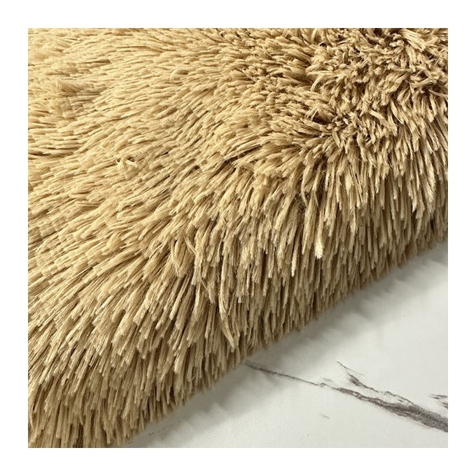 long pile faux polyester PV long hair polyester fleece velvet plush toy plush long faux fur fabric