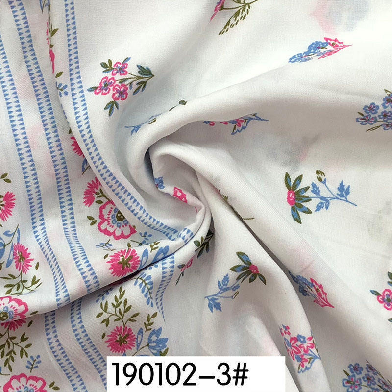 Bohemian Style boho Kain Modal Tissus Floral Print 100% Rayon Viscose Challis Print Fabric