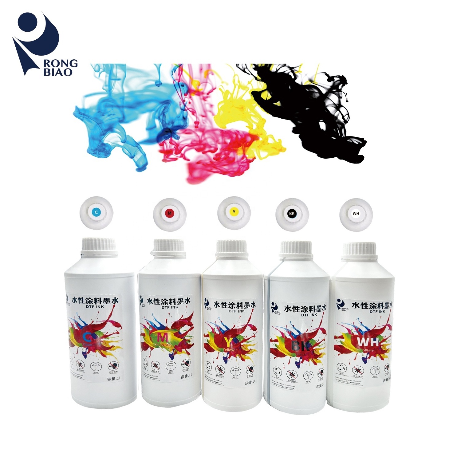 High Quality 1000ml DTF Ink for Printer T-Shirts & PET Film Compatible with Epson Pigment Heat Transfer Ink for DTF Process