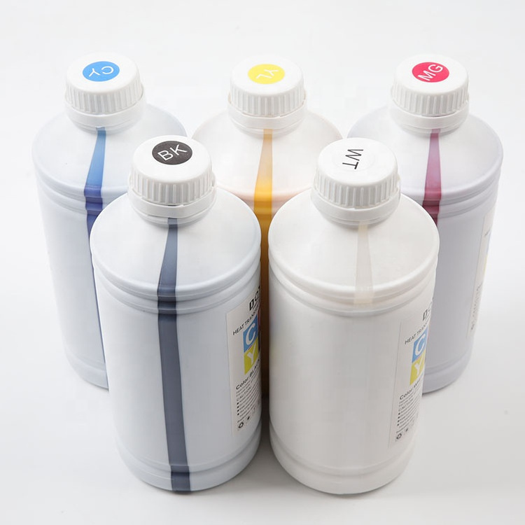 DTF Water Based Heat Transfer Ink for Epson 100ml Pigment Digital Printer Garment Inkjet Compatible with PET Film and Fabric