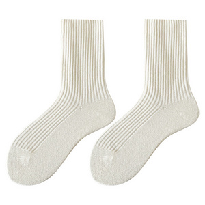 Cotton ins trendy Japanese jk stockings, white pile stockings, female