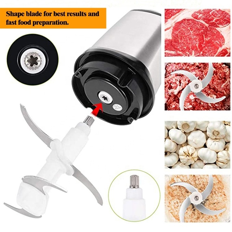 Professional 3L Food Cutter Mixer Electric 3 Speed Food Processor Stainless Steel Meat Chopper for Sale