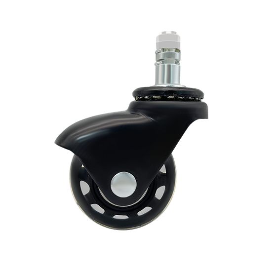 2 Inch Suitable for all floors and carpets-universal PU plunger casters quiet wheels transparent office chairs wheels